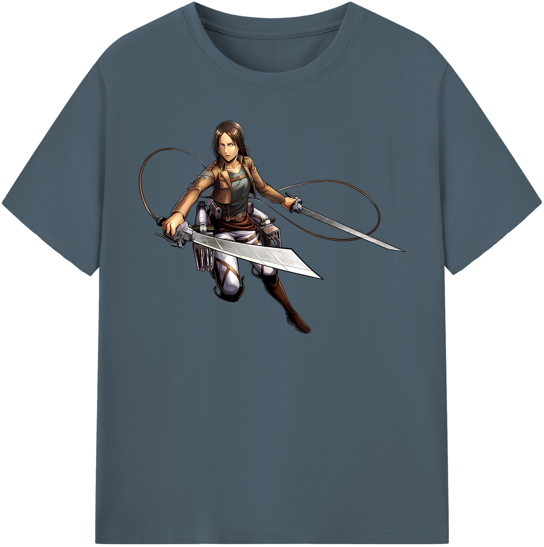 （画像用） 進撃の巨人 Attack on Titan 綿100％半袖Tシャツ（フロントプリント）